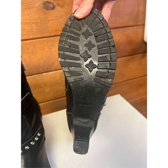 Ride Tec Women's 3 Buckle Riding Boots - Black* Leather * Heeled * Sz 10 - Picture 6 of 10